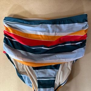 Women Nani Swimwear Ruched High Rise Bottoms size M
